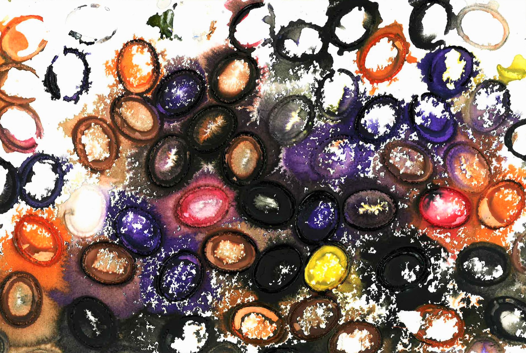 Watercolor Leftovers - Title : Watercolor Leftovers