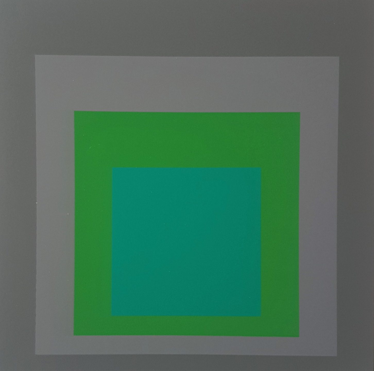 Folio with nine (9) loose Screenprints in brilliant Colors on strong wove paper double folded