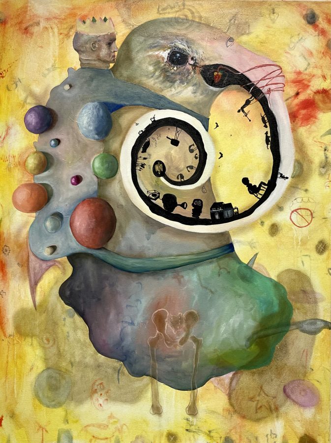 My Problems Hump Oil on Canvas Year: 2022 Size: 40x30in